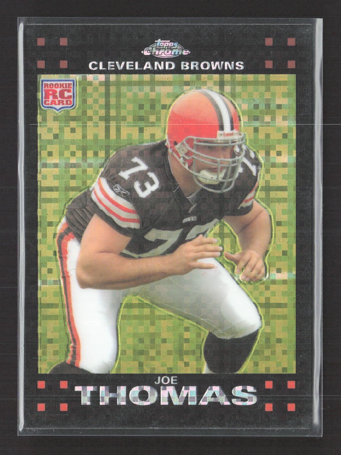 2007 Topps Chrome - Joe Thomas #TC264 X-Fractor (RC)