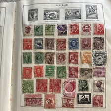 Australian Stamps, a page from old album