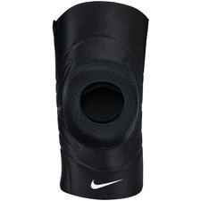 Nike Pro Open Patella Knee Sleeve 3 Black White Size Medium Light Gel Support