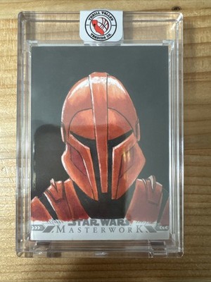 Topps Star Wars Masterwork 1/1 Sketch Emperor Red Guard Artist Auto E. Varlibas