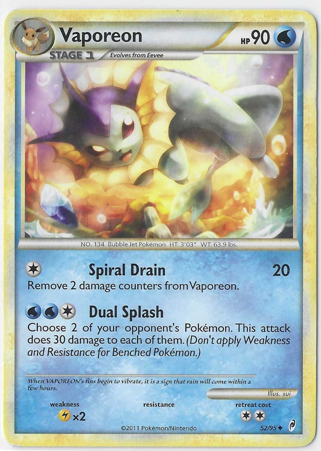 Vaporeon 52/95 Call of Legends Regular - MP