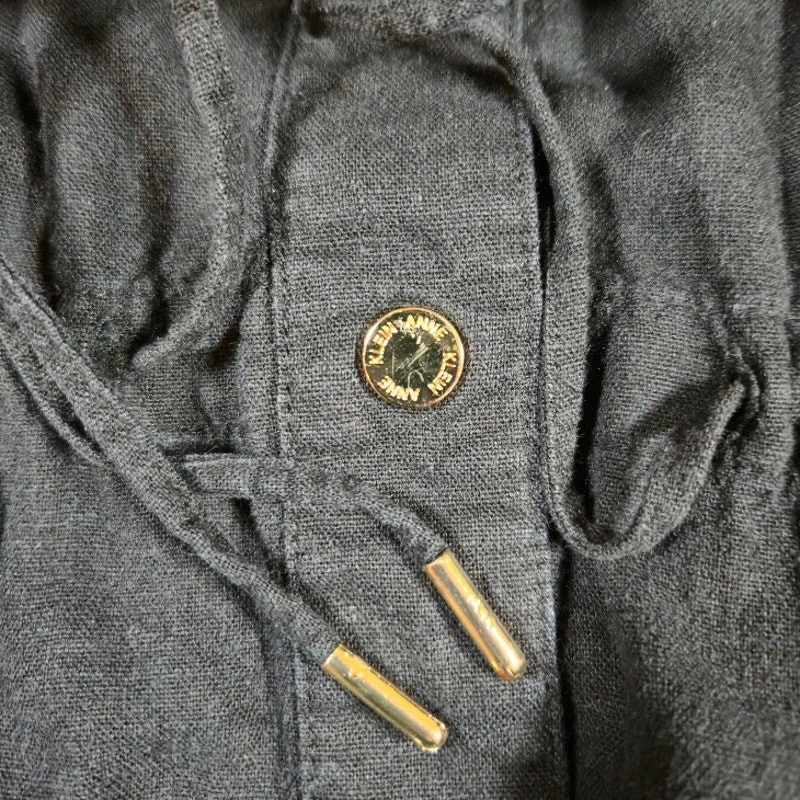 Chaqueta utilitaria para mujer Anne Klein talla XL negra bolsillos abrigo para tareas safari  Foto 4 de 4