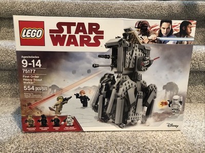 Retired LEGO Star Wars First Order Heavy Scout Walker 75177 554 pcs Box