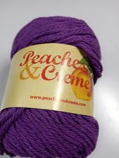 Peaches  Creme Yarn-Black Currant- 120 Yards-100 Cotton
