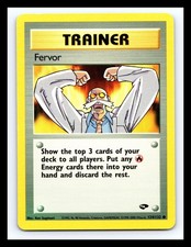 💥 FERVOR # 124/132 Gym Challenge Pokemon Card Non Holo Rare Vintage Trainer