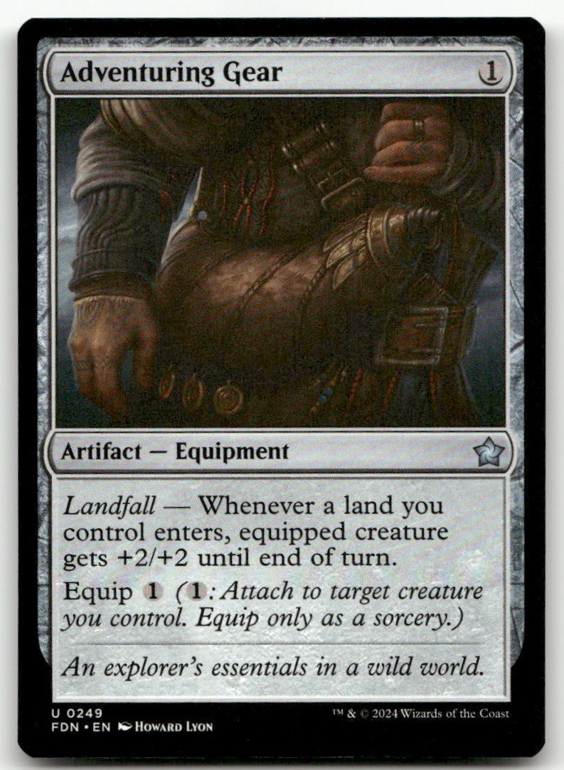 Adventuring Gear #249 (NM) Foundations FDN Magic MTG
