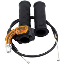 7/8" 22mm Twist Throttle Accelerator Grip and Throttle Cable for 47cc 49cc Di...