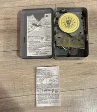 Intermatic T101, 120V, 40 Amp, 24-Hour Mechanical Timer Switch - Gray