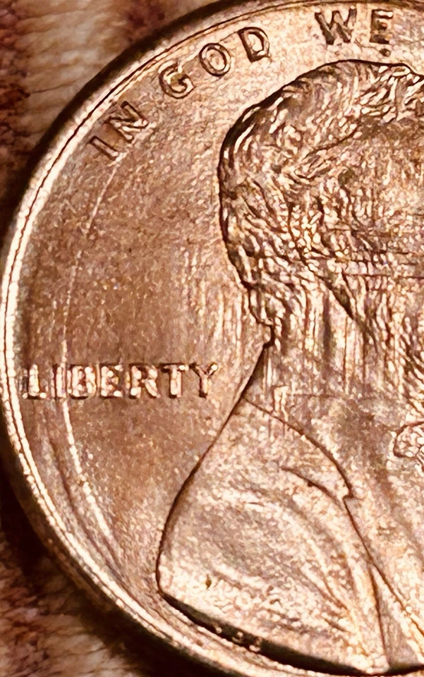 ⚜️⚜️1995 Lincoln Penny Strong Die Clash Image Of Memorial Shown At Obverse & DDR - Image 4 of 4