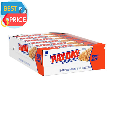 Peanut Caramel King Size, Candy Bars, 3.4 Oz (18 Count)