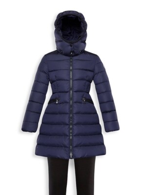 Moncler NEW AUTHENTIC CHARPAL SZ 8 Girl's Down Coat Jacket Blue