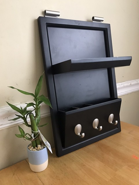 Pottery Barn Wall Organizer Key Holder Black For Sale