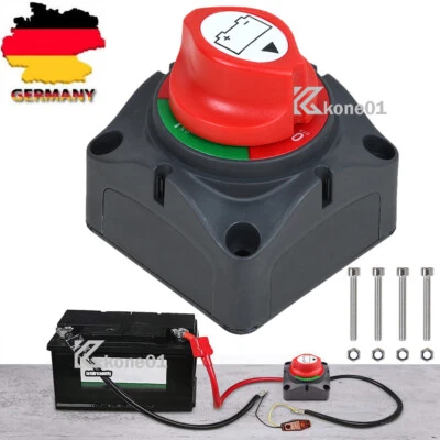 ACELECTRONIC Batterietrennschalter Hauptschalter Stromschalter 300A 12V-48V Boot Auto KFZ LKW