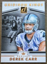 2017 Donruss Gridiron kings #7 Derek Carr Oakland Raiders