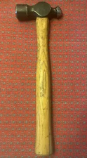 Vintage Vaughan 32 Oz Ball Peen Hammer Hickory Handle USA 🇺🇸. NOS!
