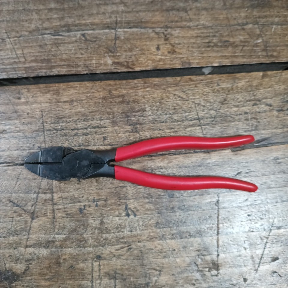 Vintage Snap On Tools 57CP 7.5" RED Linesman Lineman Pliers eBay