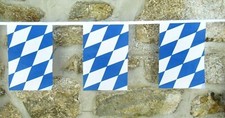 Bavaria Germania Stringa Bandiera Bunting Poliestere Lungo 3 m con 10 bandier...