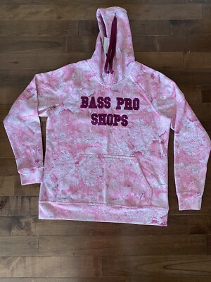 Bass Pro Shops Women's Pink Camo Hoodie Size Small New w/o