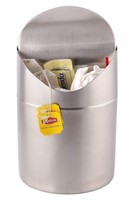Estilo Mini Countertop Trash Can, Brushed Stainless Steel, Swing Top 1.5... Estilo Mini Countertop Trash Can, Brushed Stainless Steel, Swing Top 1.5...