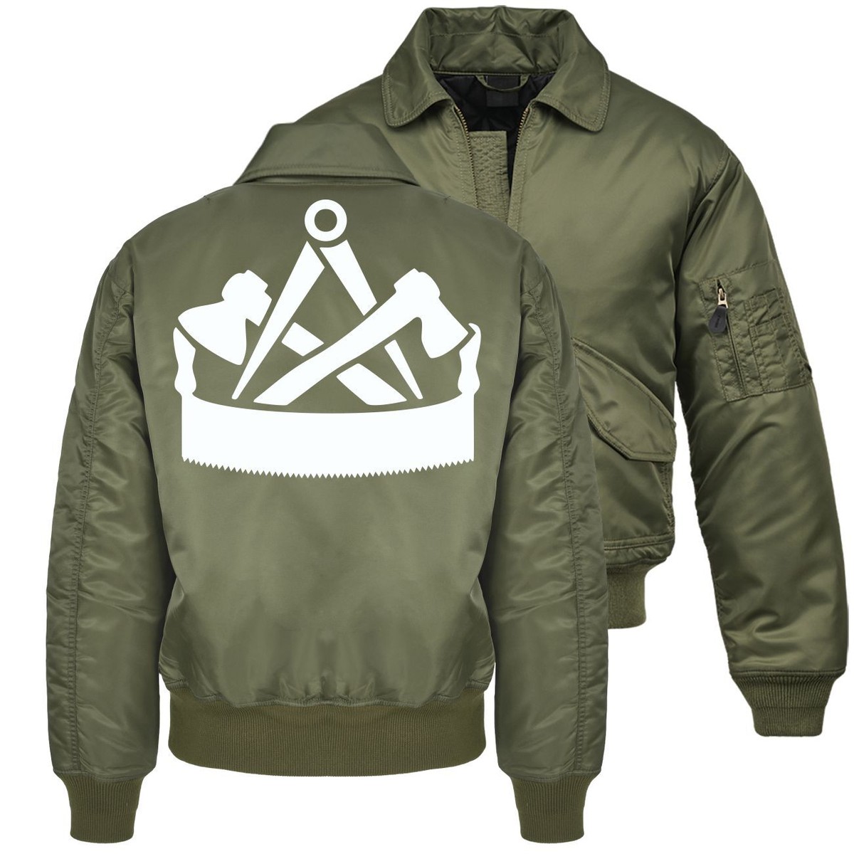 Herren CWU Bomberjacke mit Kragen ZIMMERMANN Arbeitsjacke winter