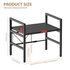 2 3 Tier Microwave Oven Shelf Kitchen Storage Solution Organiser Stand Holder