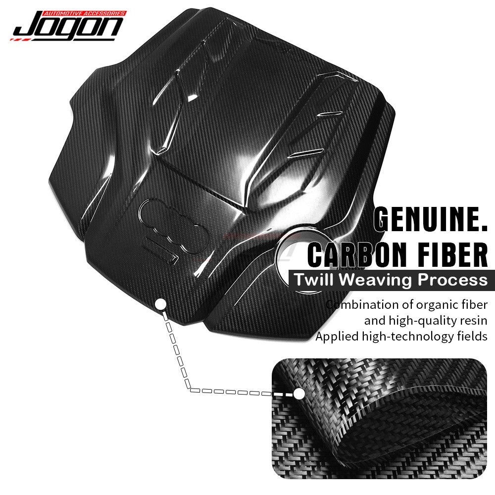Carbon TFSI Engine Hood Cover For Audi RS4 S4 RS5 S5 B9 Coupe Sportback 2017-23 - Picture 2 of 15