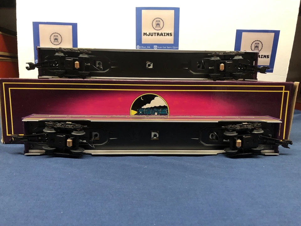 Mth Atlantic Coast Line Painted 70� Aluminum Sleeper/Diner Passenger Set MT-6600 - Image 4 of 4