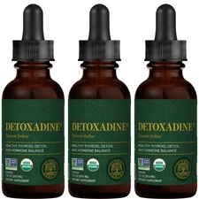Global Healing Detoxadine, Organic Nascent Iodine Supplement, 1950 mcg (3-Pack)