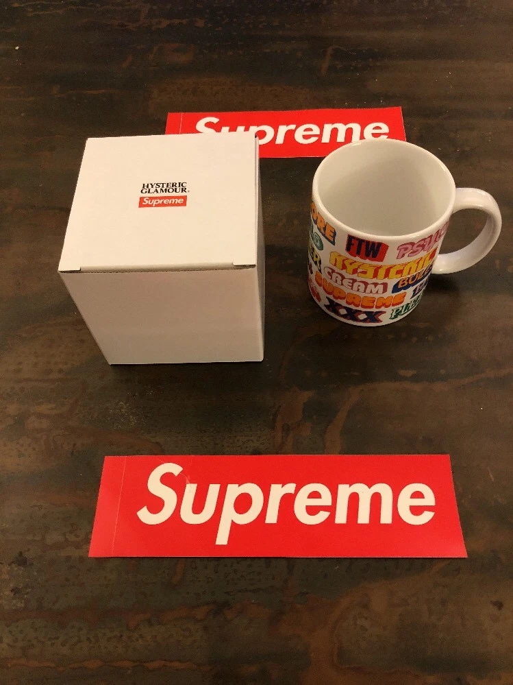 Supreme HYSTERIC GLAMOUR Ceramic Coffee Mug White FW17 DEADSTOCK