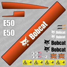 Aftermarket Replacement Decal Sticker Set fits Bobcat E50 Mini Excavator