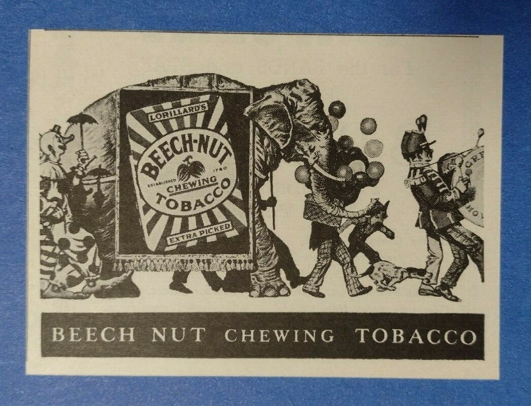 1949 Beech Nut Chewing Tobacco Advertisement