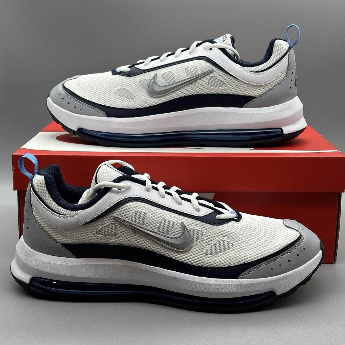 Nike Air Max AP Athletic Sneakers White Blue Gray CU4826-104