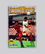 TECMO WORLD CUP SOCCER / SEGA GENESIS - 2"x3" FRIDGE MAGNET box game retro