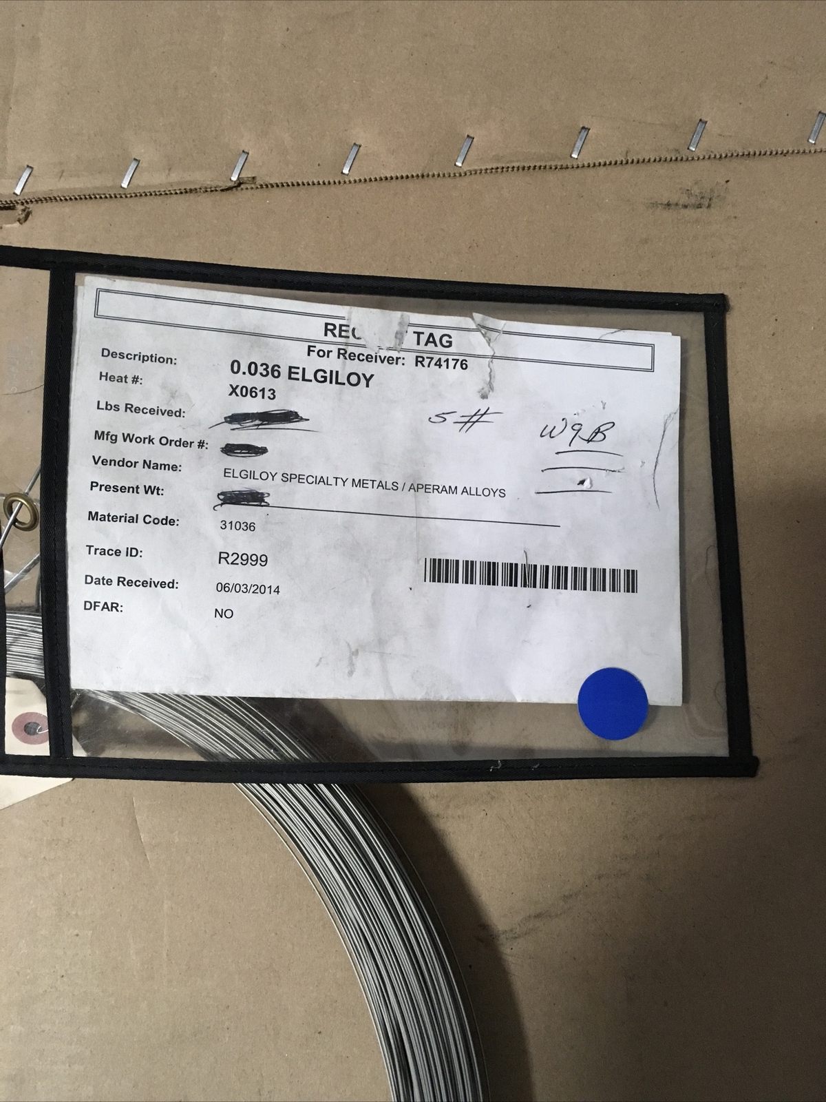 7.2 pounds Of .036” Elgiloy Spring Wire eBay