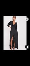 Pretty Little Thing (PLT) Long Black Dress - New with Tags - Size 12