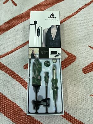 Lavalier Microphone, MAONO Model AU-100 Hands Free Clip On Lapel Mic 