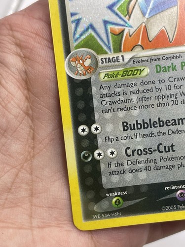 Crawdaunt 6/107 Holo 2005 EX Deoxys NEAR MINT Pokemon TCG NM - Picture 4 of 12