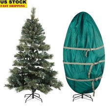 Christmas Tree Storage Bag Canvas Large Zip Closure W/ Adjustable Straps