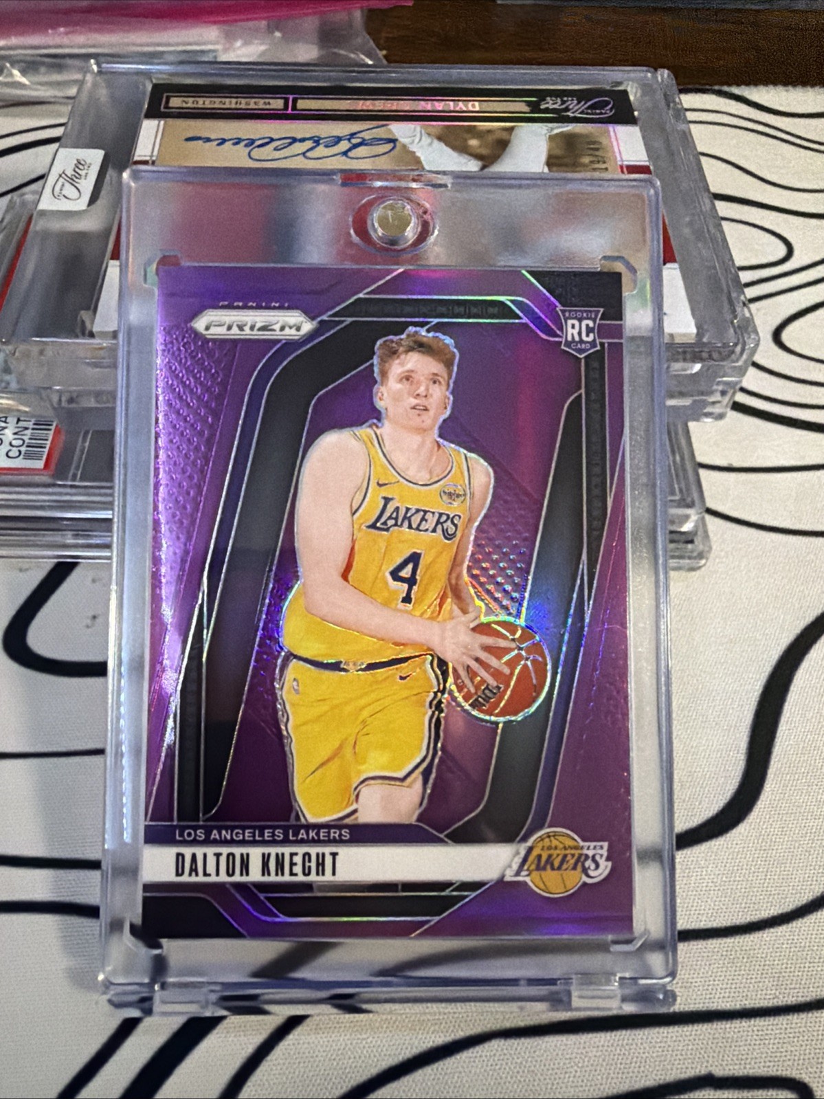 2024-25 Panini Prizm - Dalton Knecht #238 Purple Prizm /99 (RC)