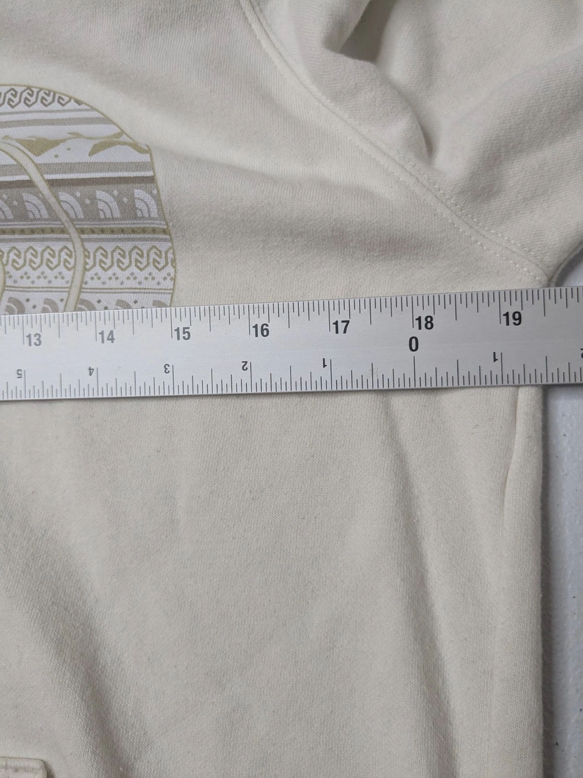 OFF WHITE The North Face Felpa con Cappuccio Donna S Bianco Panna Grafica Manica Lunga