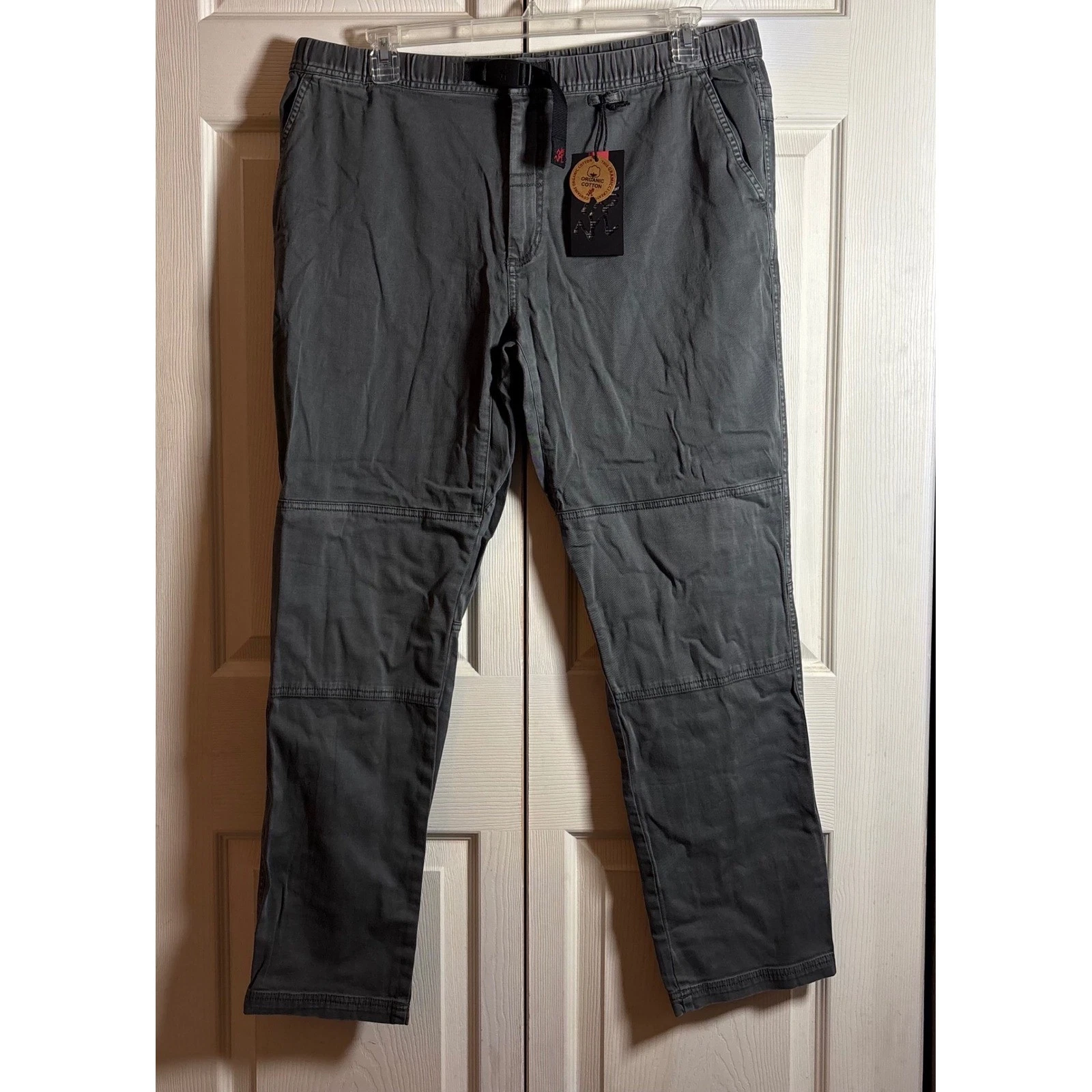 Gramicci Gadget Pants Mens Grey Organic CottonTwill Climbing Trousers NWT Sz XL