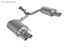 Fox Duplex Sportauspuff Lexus IS C 250 - Cabrio 2x76mm rund eingerollt