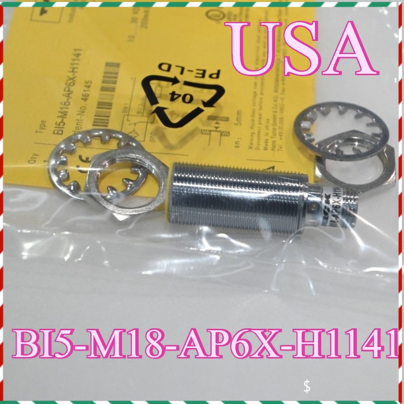 BI5-M18-AP6X-H1141 New TURCK Prox Sensor 5mm PNP 4-Pin IP67 US Stock Fast Ship