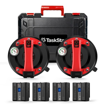 #ad Electric Glass Suction Cups Tile Suction Cup Lifter with Pressure Gauge 4X ... $114.50