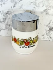 Vintage Corning Ware Gemco Spice of Life Creamer Pitcher Pot A Creme USA