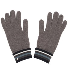 HERMES gloves H twist knit gray men's cashmere L size H232099G GRL un