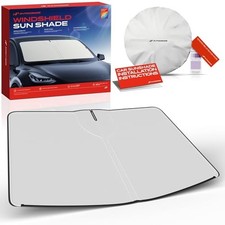 Windshield Sunshade, Foldable Car Sun Shade with Storage Bag Compatible