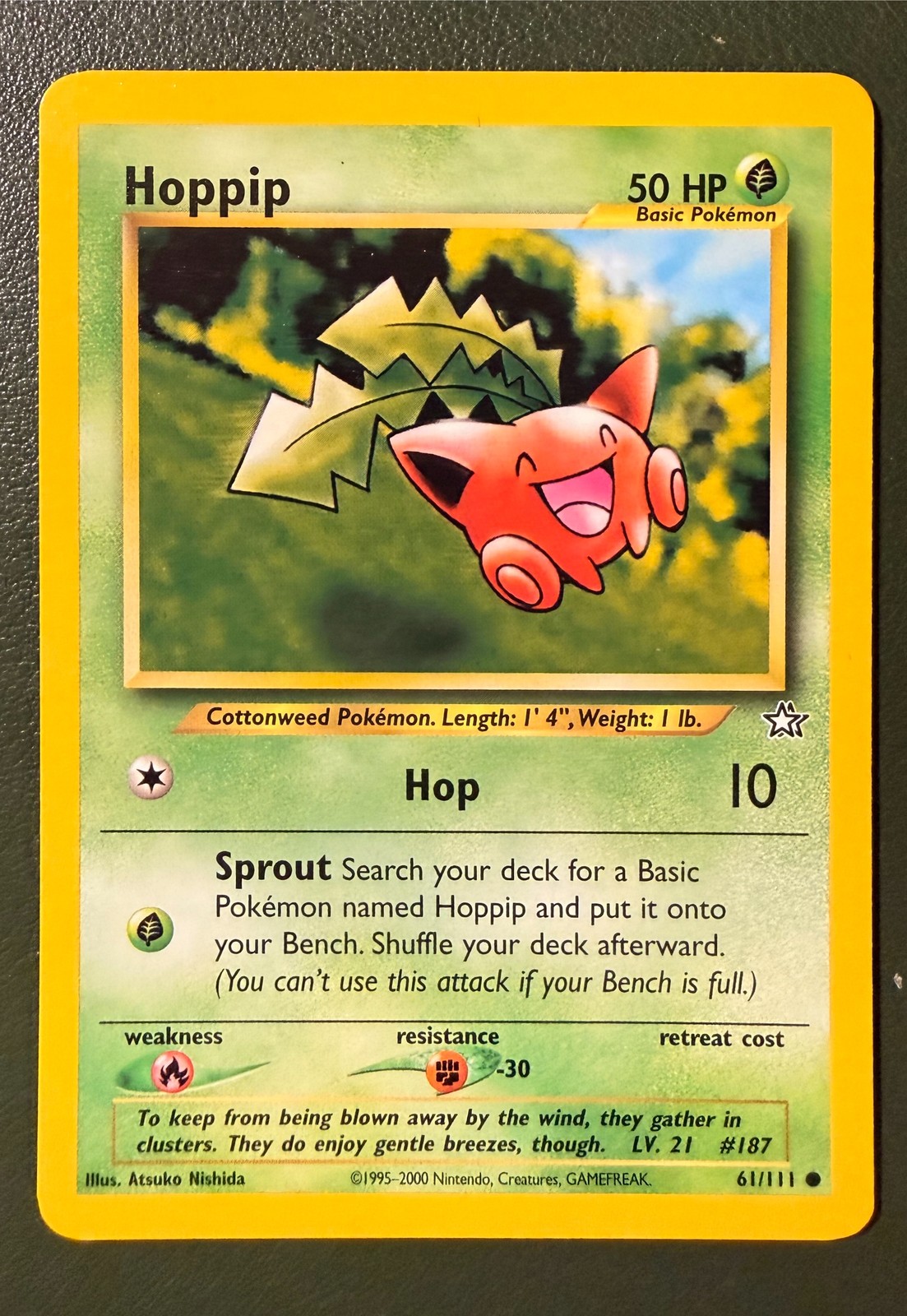 Pokemon TCG Hoppip 61/111 Neo Genesis NEO1 LP
