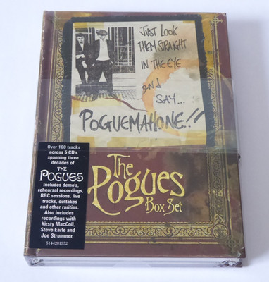 The Pogues Box Set - Just Look Them Straight in Eye & Say Pogue Mahone NEW 5x CD