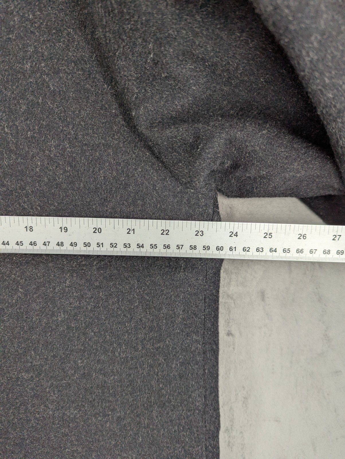 M&S St Michael Classic Car Coat Size Medium Grey Lambs Wool Overcoat Vintage UK image 7